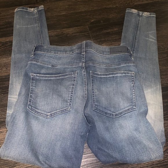 NWT! Express High Rise Denim Perfect Legging Stretch plus Size 4R - Picture 3 of 3